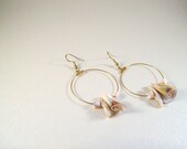 Freeform hoop earrings - YndigoDesigns Freeform hoop earrings - YndigoDesigns