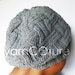 The Basketweave Textured Hat - In GRAY / UNISEX / Winter, Spring,Summer, Fall Fashion Slouch Hat