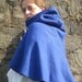 Pennsic Prep Sale Royal Blue Fleece Hood Mantle Ready to Go Medieval SCA LARP Renaissance Faire