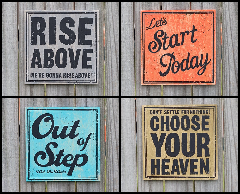 Punk Lyrics Screenprint Set