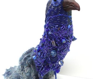 Frances, fiber art soft sculpture