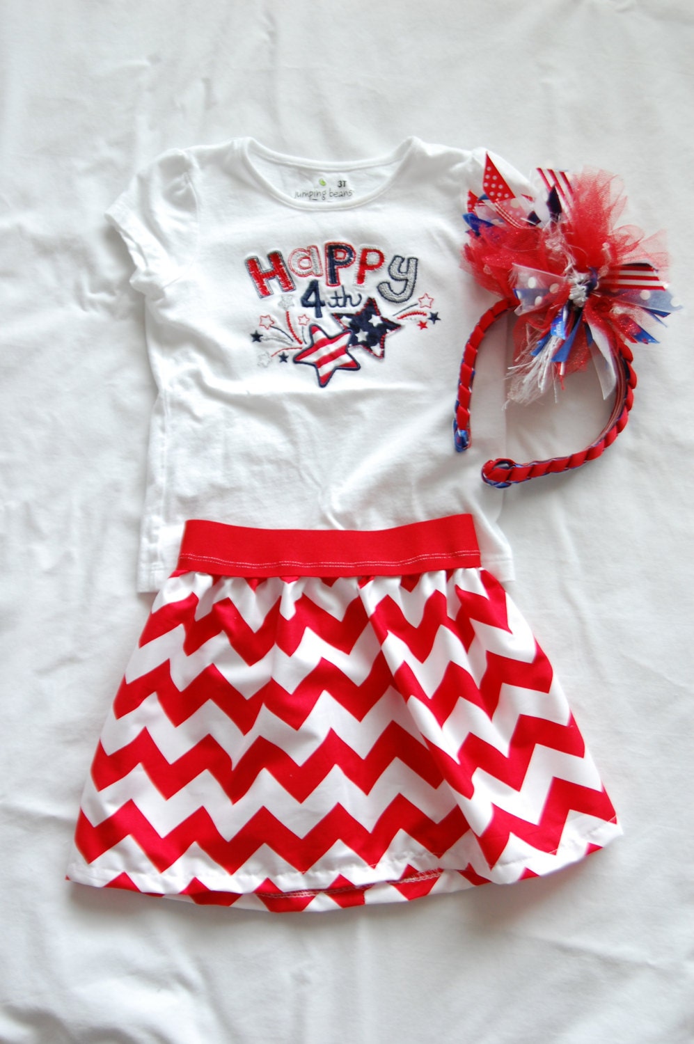 4th of July Chevron Skirts