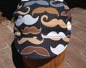 My stache of Mustache  handmade cycle cap