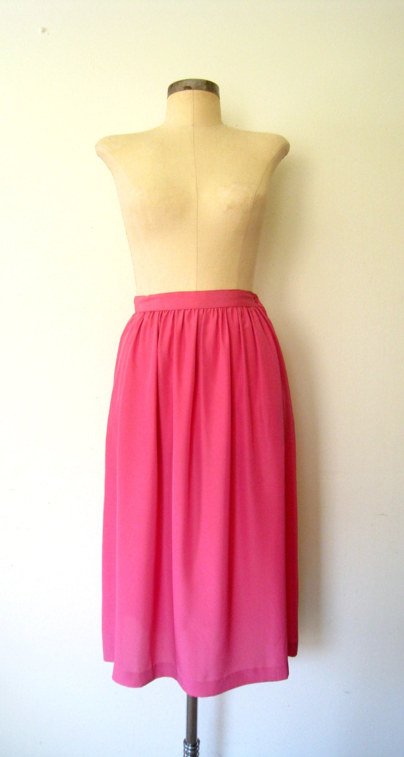 80s skirt // Petal Pink Skirt // Spring Skirt