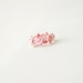 Pink Forget Me Not Ring, Anniversary Weddings Sterling Silver Flowers, Paper Artisan Wearable Art Jewelry...