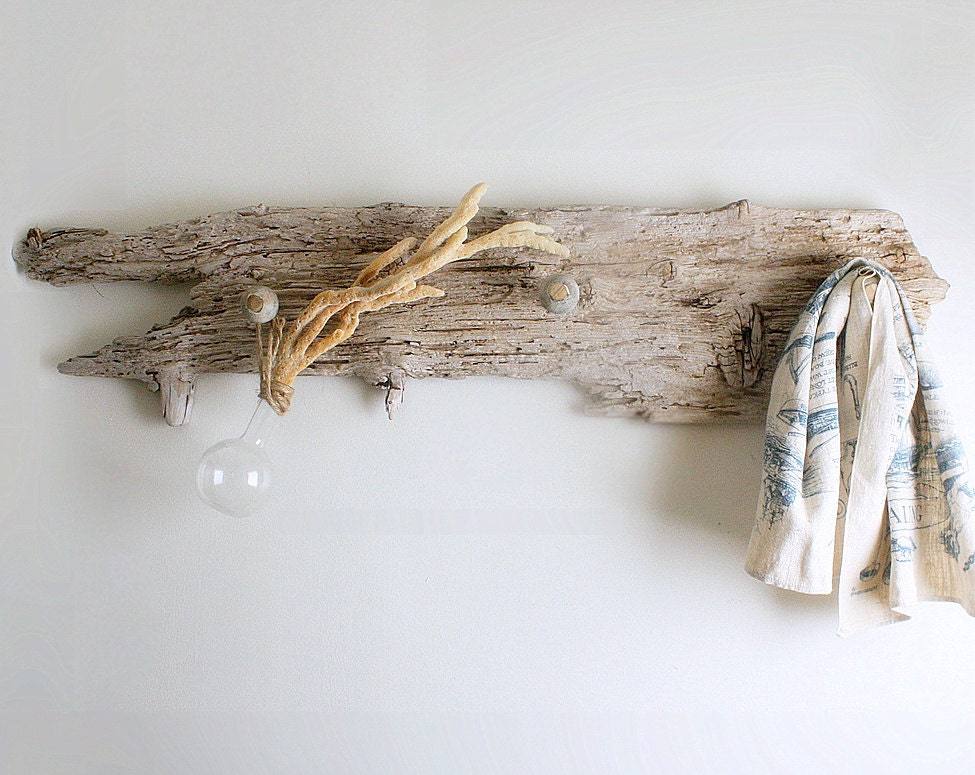 Big Handmade Driftwood Wall Rack