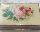 SALE use coupon code- antique french rose bud box