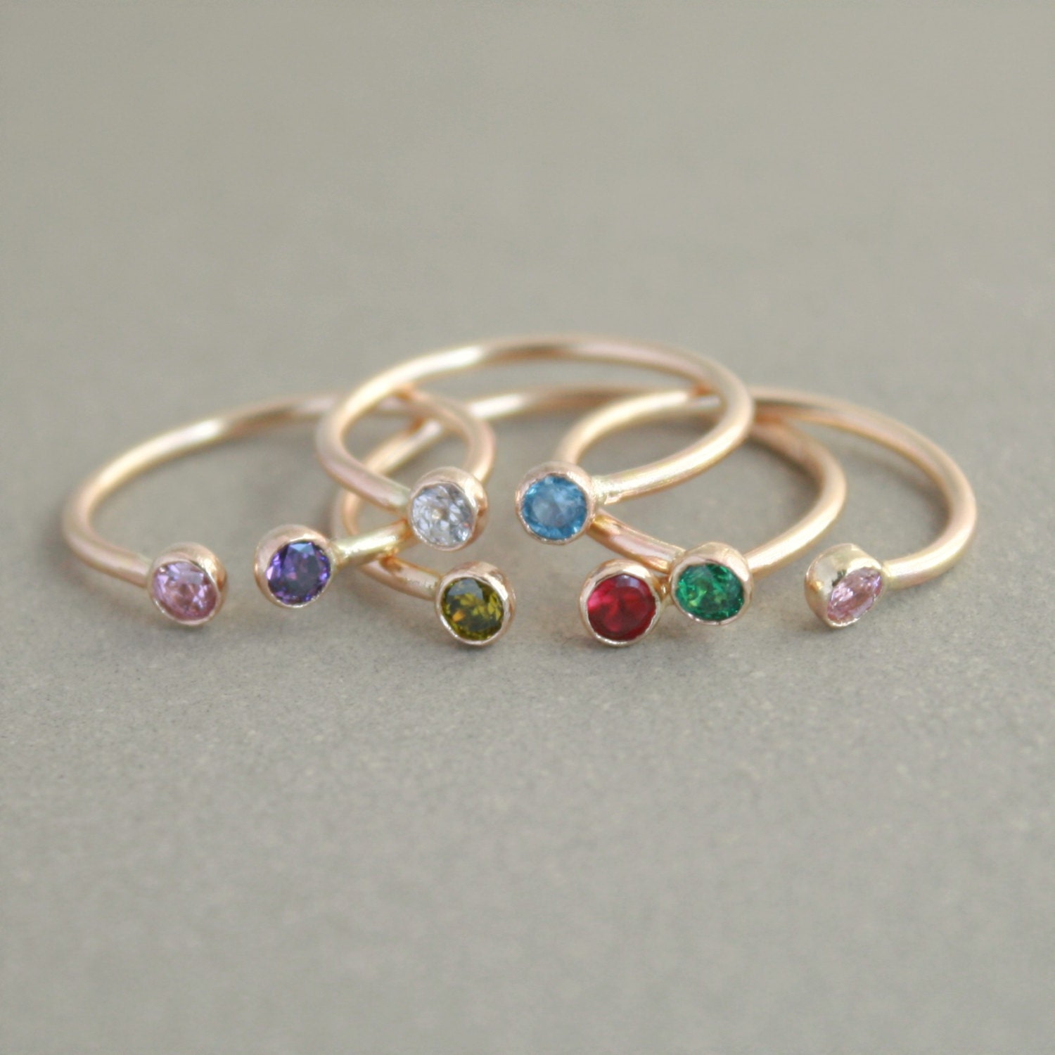 dual birthstone ring in GOLD. two birthstone ring. gemstone couples ring. 14k gold-filled. double birthstone ring.
