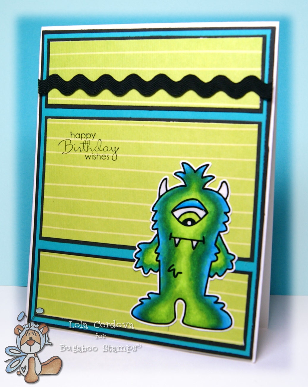 Monster Birthday Handmade card