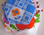 Vintage 1970s Pomme de Jour Fabrics Hexagons