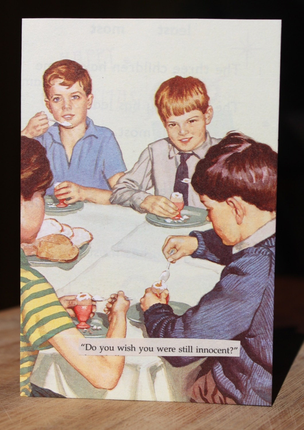 Wish you were still innocent - handmade card