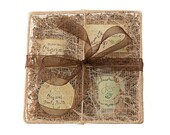JenSan 6-Piece Bridesmaids, Mother of the Bride Gift  Basket with organic aromatherapy products