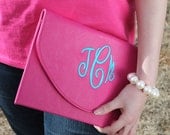 Monogram Bridesmaid Clutch Envelope Purse