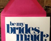 Be My Bridesmaid Cards