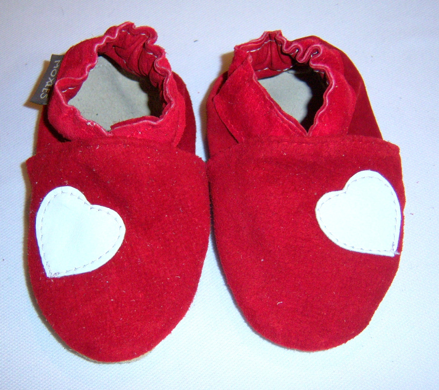 red suede baby shoes 6-12 months or pick
