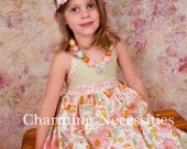 Toddler and Girls Dress, Halter Dress in Darling, Summer