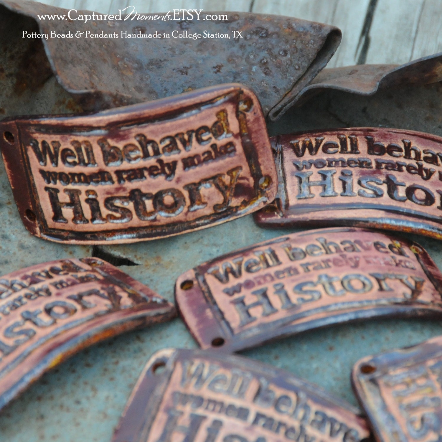 Pottery Bead Well Behaved Women Rarely Make History