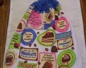 Chocolate Anytime Crochet Top Kitchen Towel