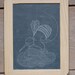 Bakasana - original yoga asana illustration on slate