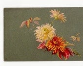 Floral Sprays Tuck Art PostCard Series 1760, vintage Chrysanthemums