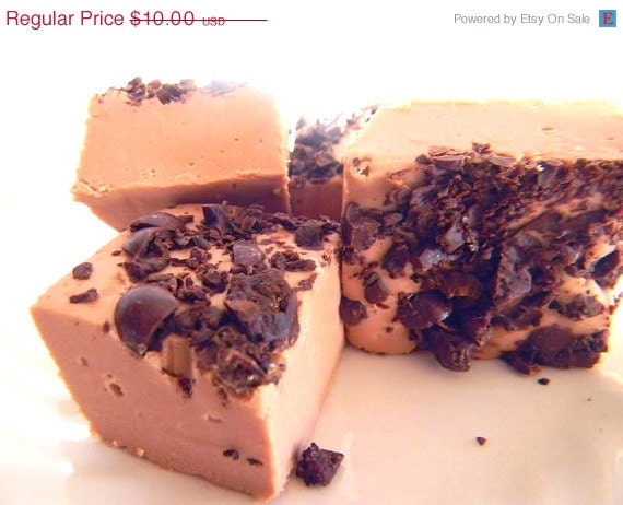 SALE Julie's Fudge - CAFE LATTE - Yummy Coffee Fudge Wonderment - 6 Pieces (1/2lb)