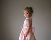 1950s Sherbert Plaid Dress, size 2t/3t