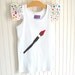 Paint Brush Art Tank Top in white - Sizes 4, 5, 6/7, 8