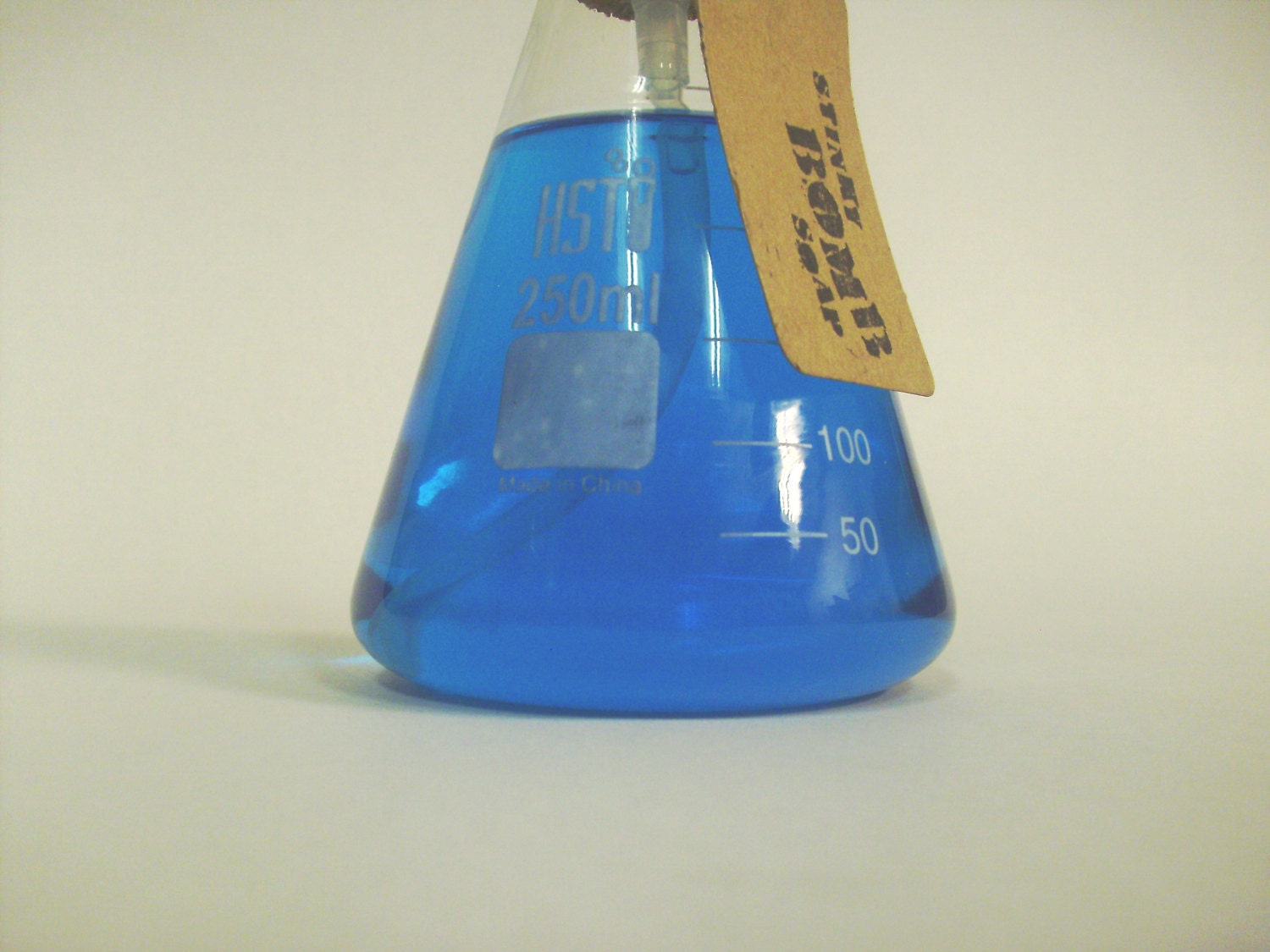 Honey Almond hand soap in science flask