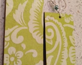 Paisley Decoupage Earrings