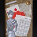 Handmade Vintage Collage Art on Canvas Wall Art:  She Yearns to be Normal