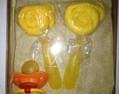 Lemon Washcloth Lollipop Gift Set