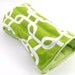 Heat Pack Wrist Warmer, Wrap for Wrist, hot or cold pack, microwave wrap for wrist, green white geometric