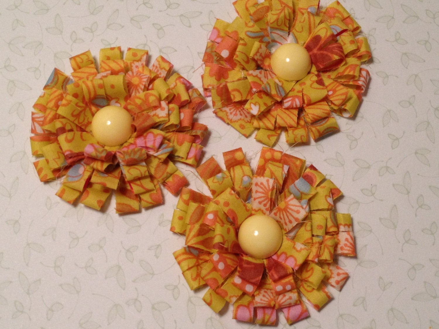 Shabby Cottage Chic, Embellishments, Applique, Scrapbooking, Mixed Media, Gift Wrap, Package Toppers, Home Decor, Accessories, Rag Flowers