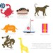 Personalized Melamine Platter Multi stripe with script mono