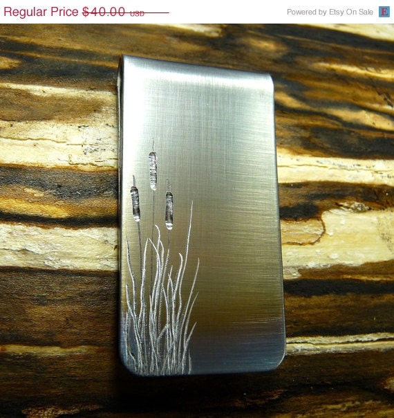 ON SALE WETLAND Marsh Ooak Money Clip by The Rave N Iron