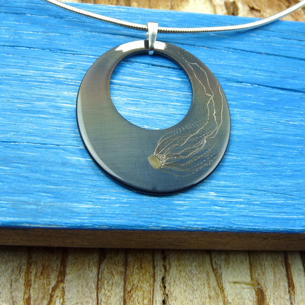 JELLYFISH PENDANT in BLUE