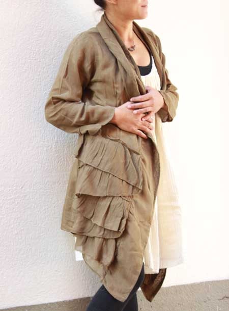 Sweet love...Jacket tunic blouse...mix silk all colors/all sizes