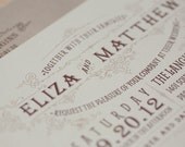 Rustic Wedding Invitation, Rustic Invitation, Vintage sign, Rustic Vintage Elegance, Ornamental invitation