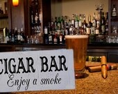CIGAR BAR Wedding Signs Self STANDING 12x6