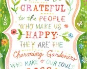 Charming Gardeners - 8x10 print - vertical