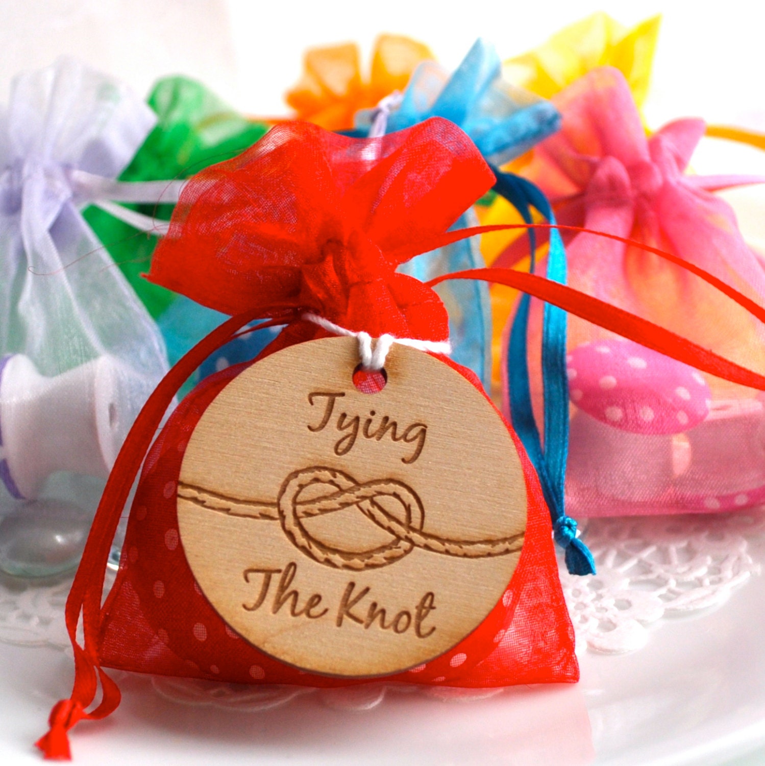 Wedding Favors, 10 Woodland Mushroom Sets / Personalized Party Favors