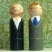 Gay Wedding Cake Toppers / Same Sex Peg Doll - Completely Custom