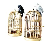 Birdcage Figurine for Terrariums / Miniature Bird Cage / Terrarium Supplies