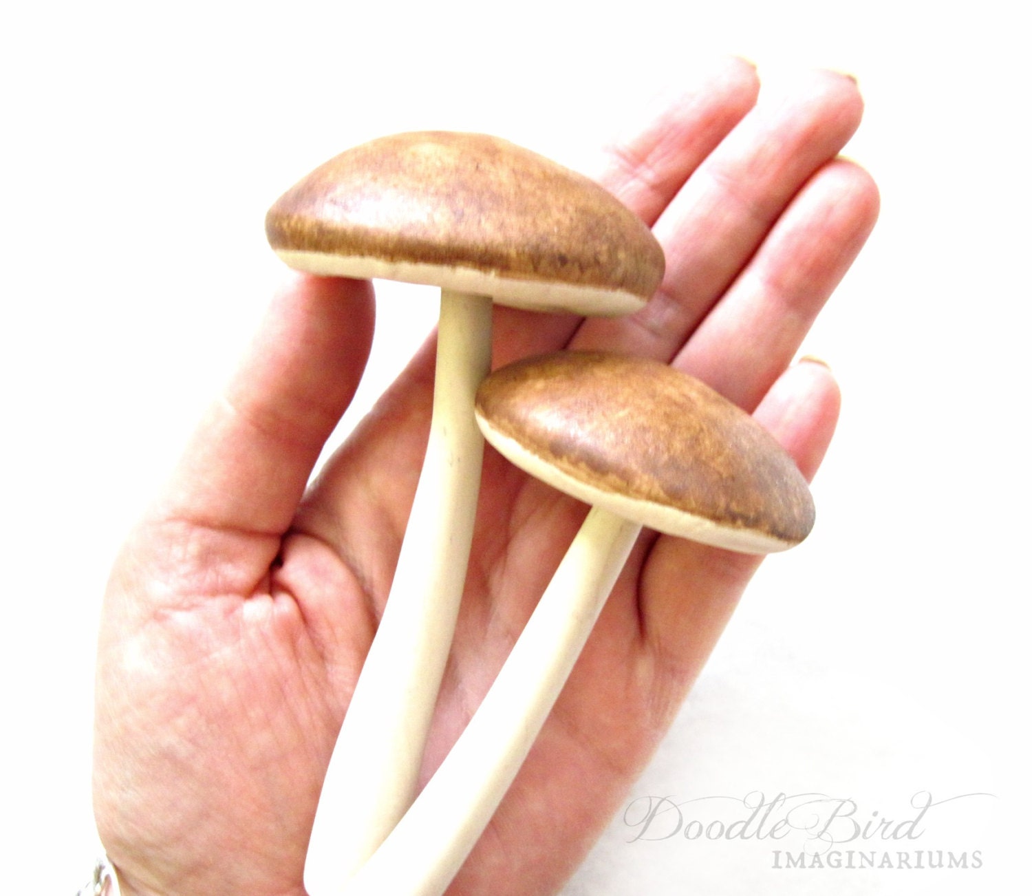 Large Mushroom Sculpture / Plant Stake / Terrarium Accessories / Fairy Garden Miniatures