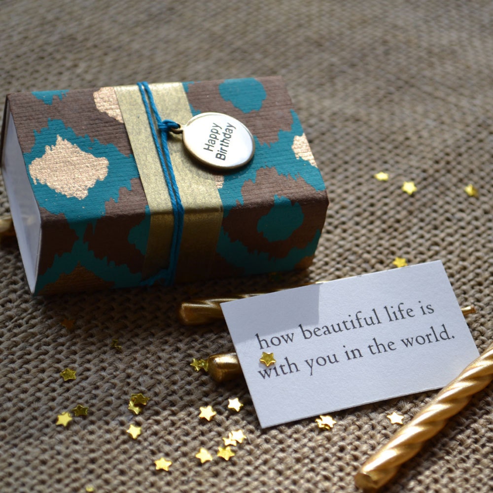Ikat Patterned BIRTHDAY Message Box