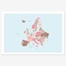 Map of Europe (pinks and browns)