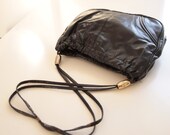VTG 80s Navy Blue Crossbody Bag Purse