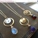 ON SALE Personalized mothers necklace, Birthstone necklace, Birthstone & initial necklace, bridesmaid gifts, gold hand stamped jewelry