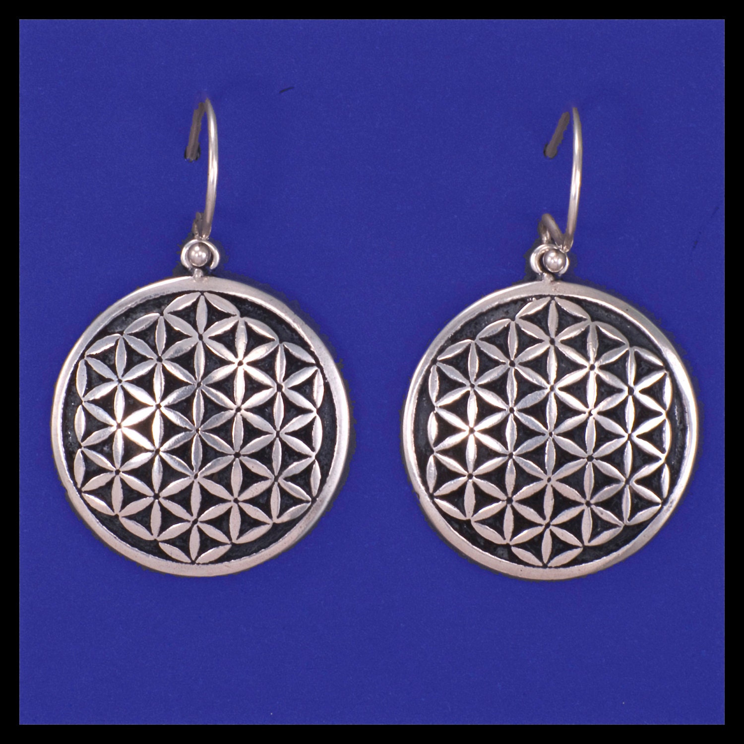 FLOWER OF LIFE- Earrings- Sterling Silver