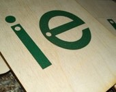 Sandpaper Letters lowercase manuscript BLENDS